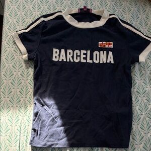 Edikted Navy & White 'Barcelona' Short Sleeve Kids Tee